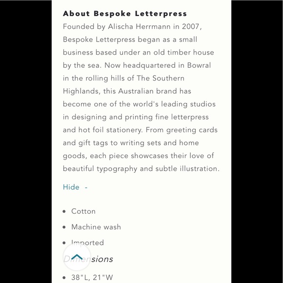 Anthropologie - Bespoke Letterpress Copper Bunny Dish Towel - Picture 7 of 7